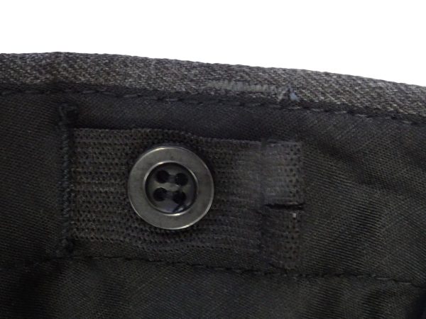 Grey Trousers internal elastic waist adjusters